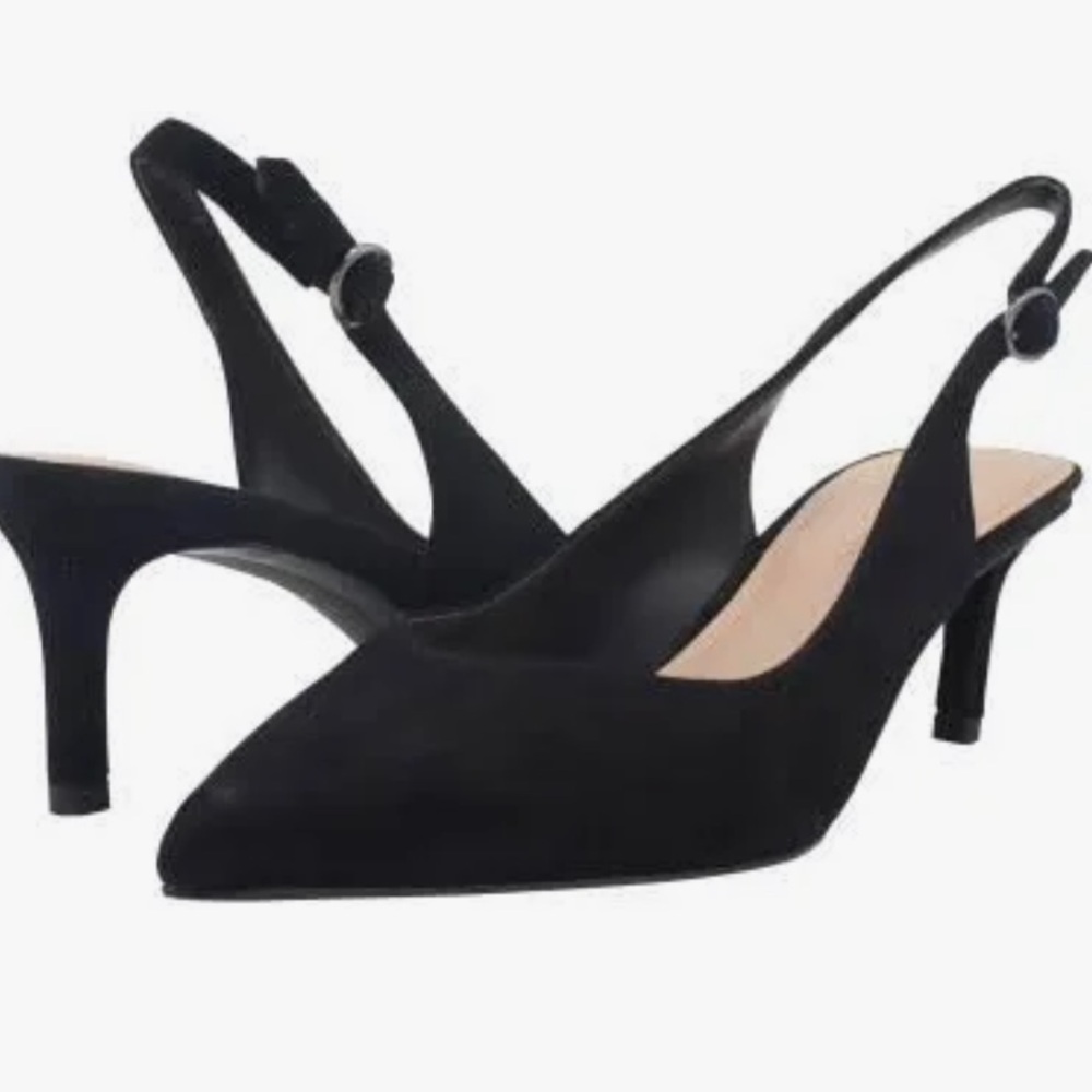 Banana Republic Womens Madison Cat Sling Back Heels, Black Worn once. size 10